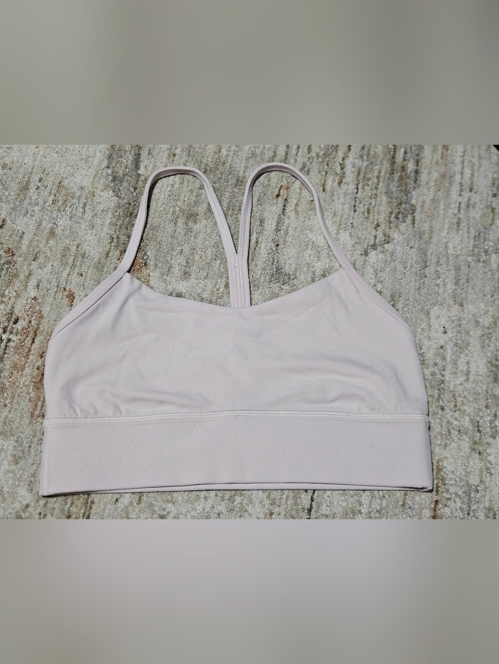 Lululemon Off Light Pink Wireless Sports Bralette Size 8